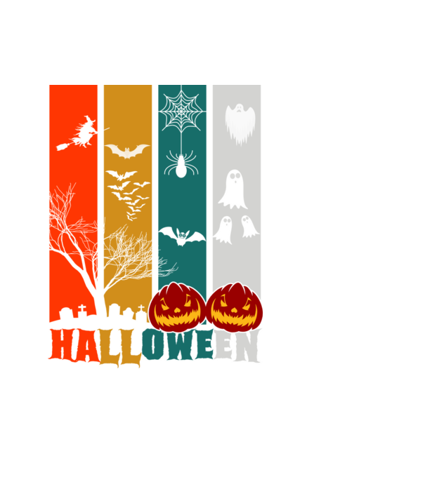 HALLOWEEN minta fekete pólón