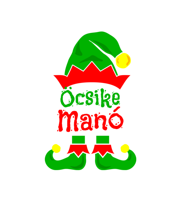 Öcsike manó minta fehér pólón