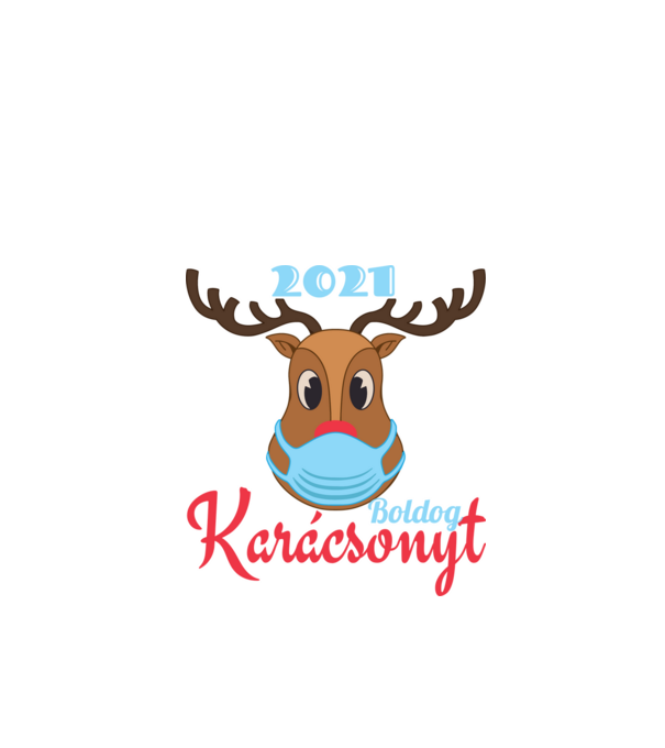 Boldog Karácsonyt 2021 minta fekete pólón
