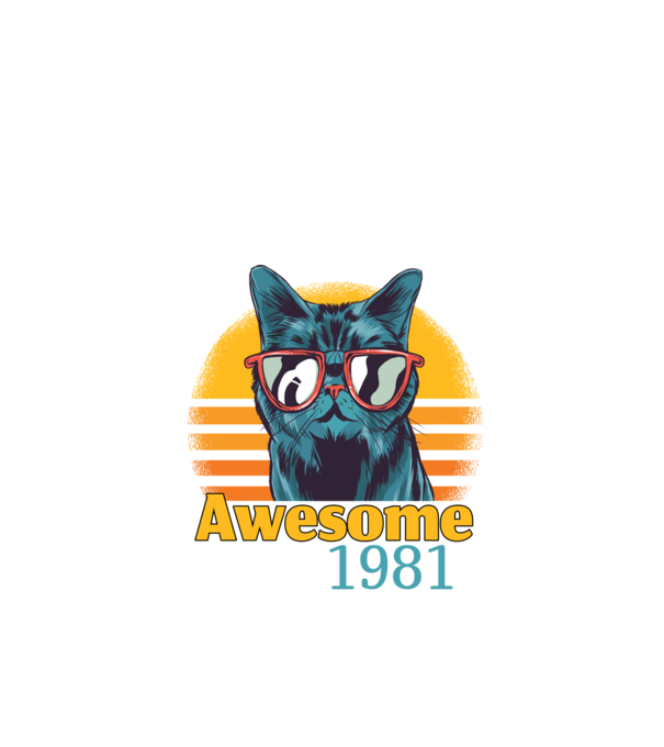Awesome since 1981 minta fekete pólón