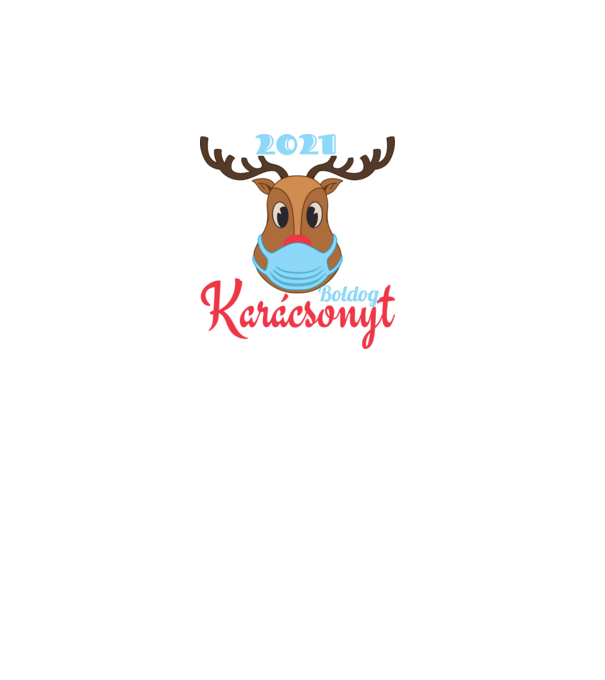 Boldog Karácsonyt 2021 minta türkiz pólón