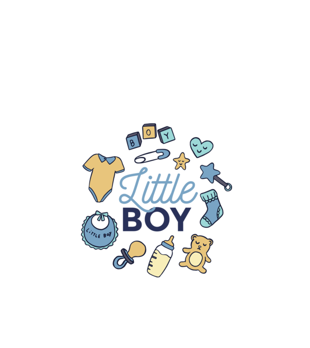 Baby Boy minta fehér pólón