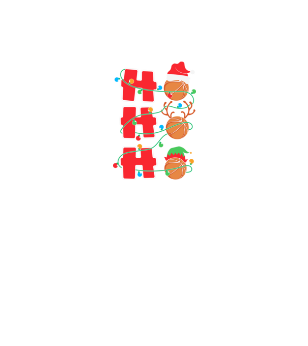 Ho ho ho kosaras minta fekete pólón