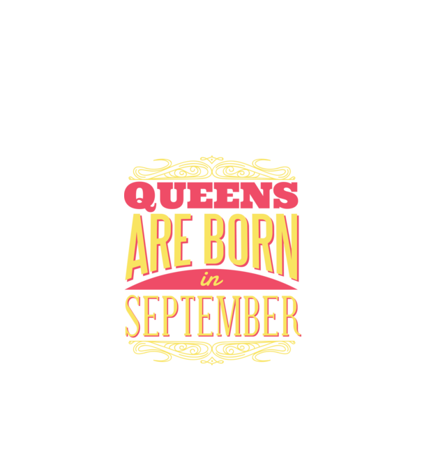 Queens are born in september minta fekete pólón