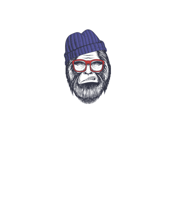 Bigfoot minta fehér pólón