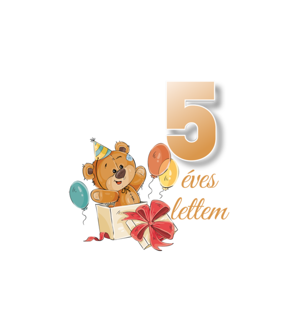 5 éves lettem minta fehér pólón