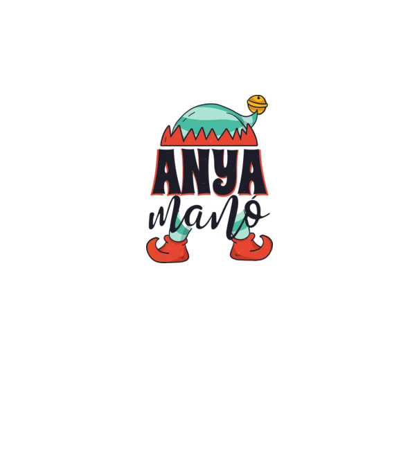 Anya manó minta fehér pólón
