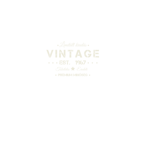 Vintage 1967 minta sötétkék pólón