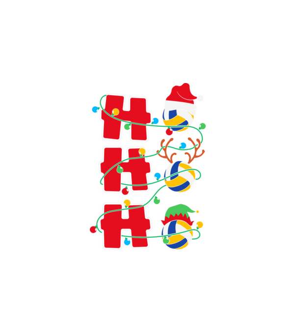 Ho ho ho röplabda minta fehér pólón