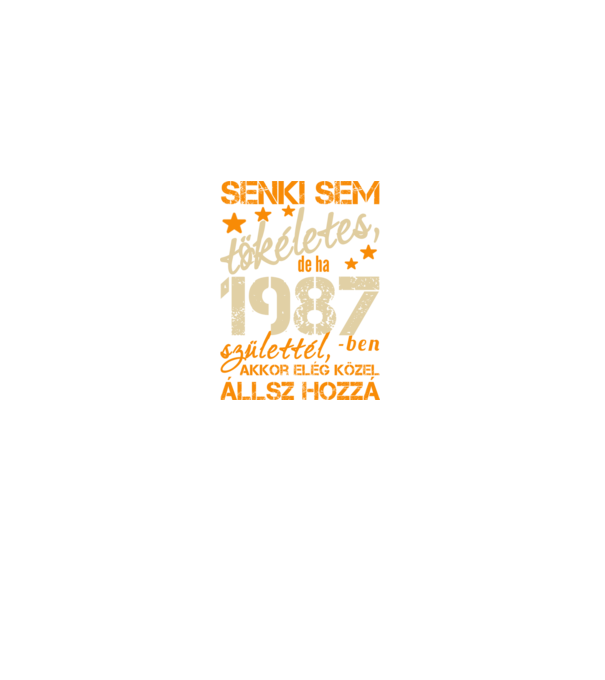 Tökéletes 1987 minta szürke pólón