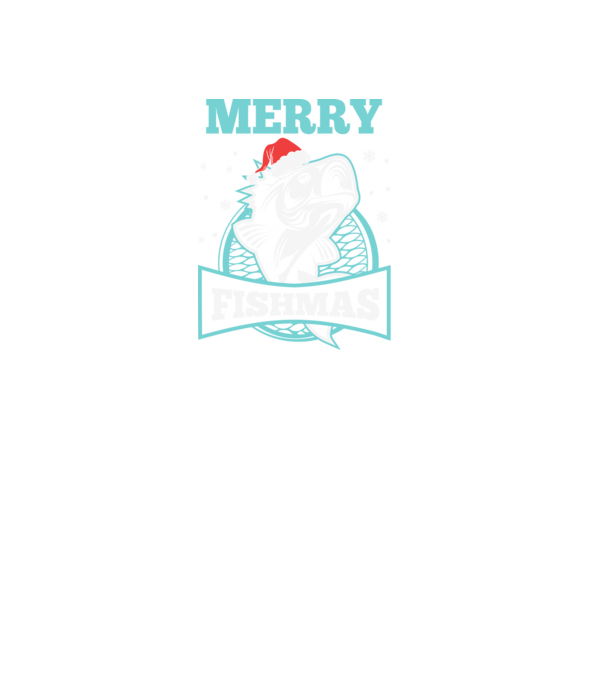 Merry fishmas minta fekete pólón