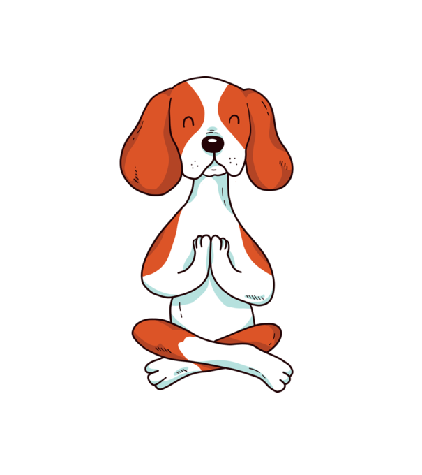 Ragnar Yoga Dog minta fehér pólón