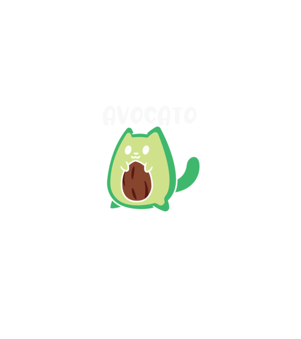 Avocato minta fekete pólón