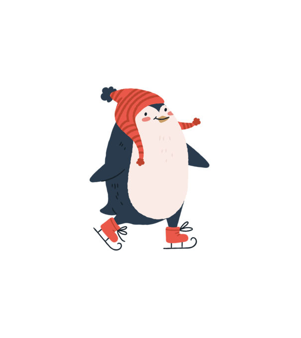 Cute christmas penguin minta fehér pólón