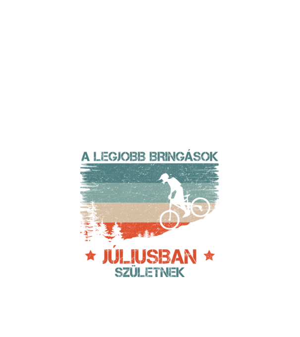 Legjobb bringás - Július minta fekete pólón
