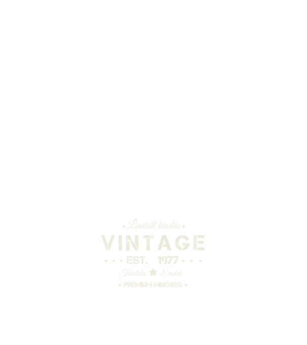 Vintage 1977 minta fehér pólón