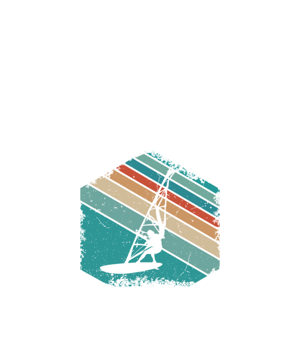 Windsurfing minta fehér pólón