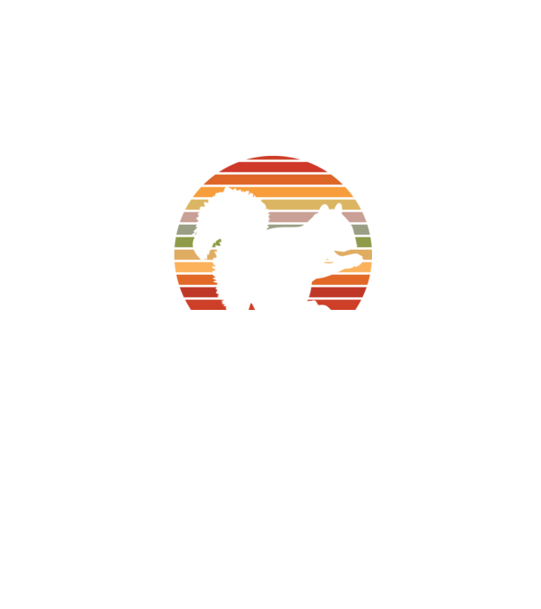 Retro squirrel minta fekete pólón