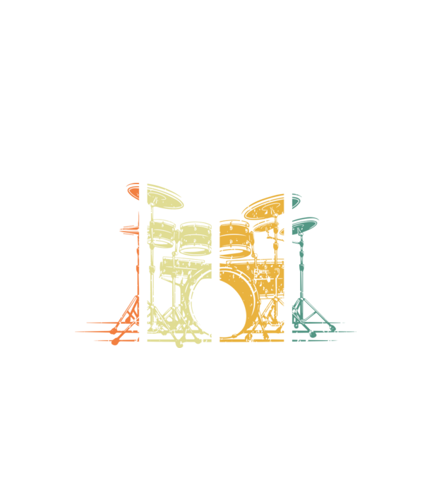 Drum minta fekete pólón