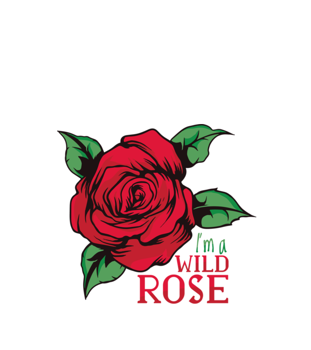 Wild Rose minta fehér pólón