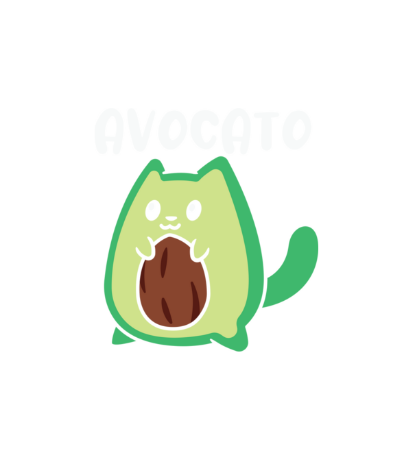 Avocato minta fehér pólón