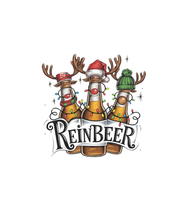 ReinBeer minta fehér pólón