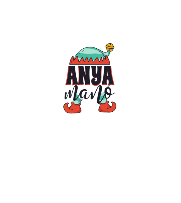 Anya manó minta fehér pólón
