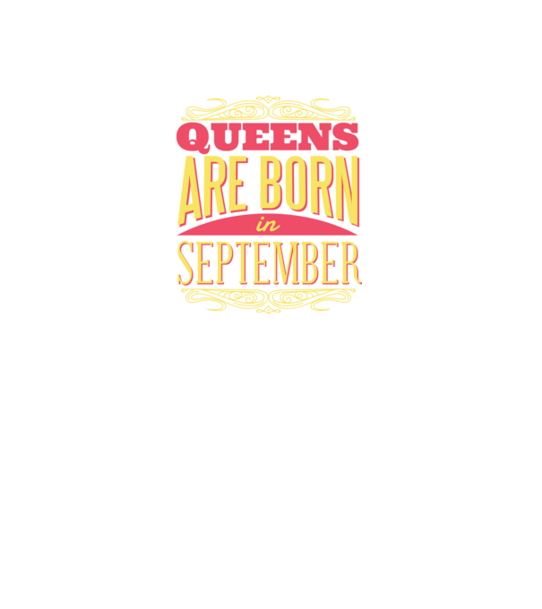 Queens are born in september minta fekete pólón