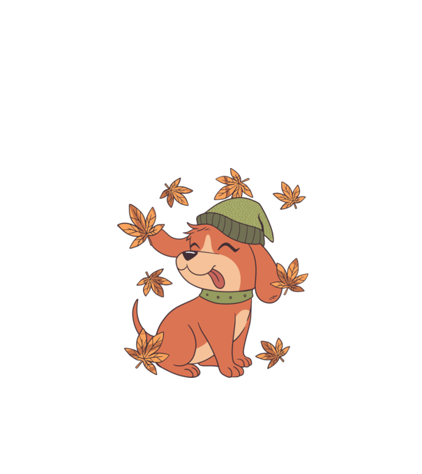 Dog Leaf Fall minta almazöld pólón
