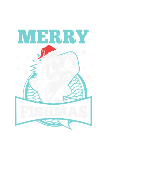 Merry fishmas minta fekete pólón