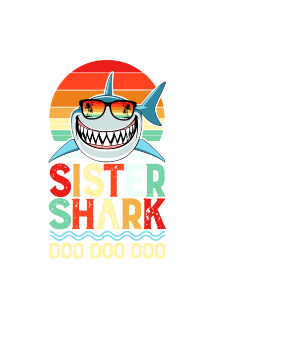 Sister shark minta fehér pólón