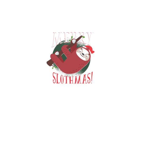 Merry Slothmas minta fekete pólón