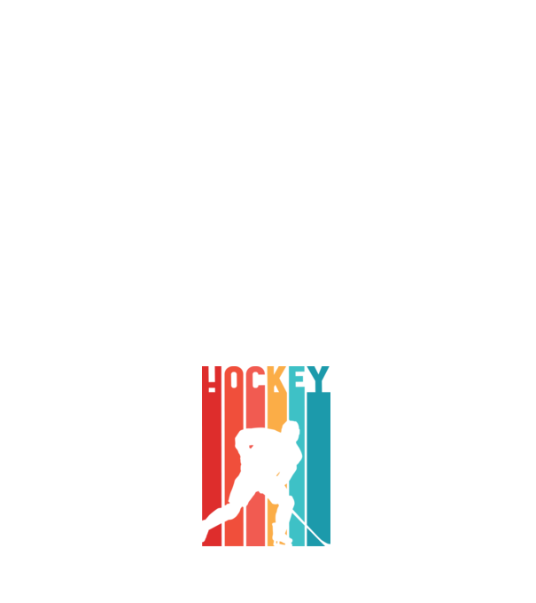 Hockey minta fehér pólón