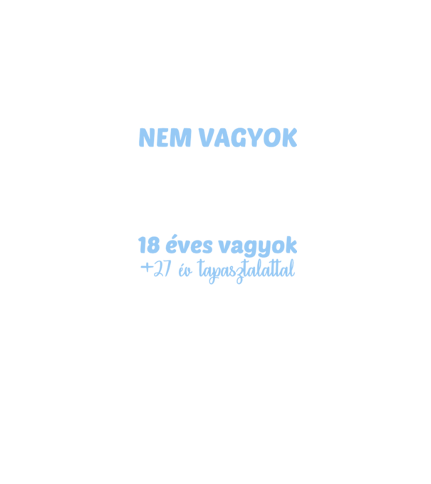 Nem vagyok 45 minta farmerkék pólón