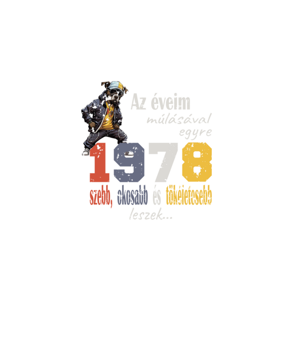 1978 minta sötétkék pólón