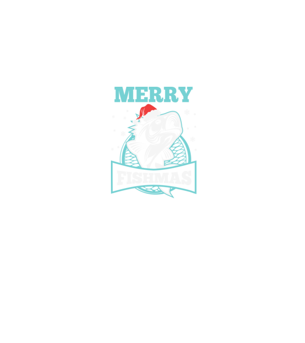 Merry fishmas minta farmerkék pólón