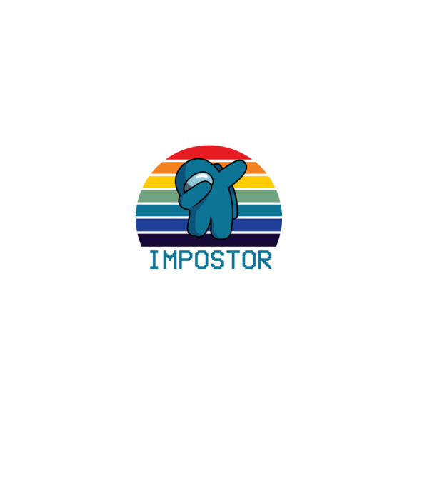 Impostor minta fekete pólón