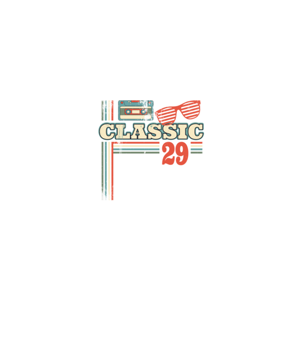 Classic 29 minta szürke pólón