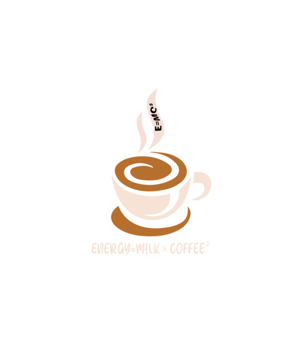 Coffee minta fehér pólón