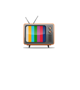 Retro televízió minta szürke pólón