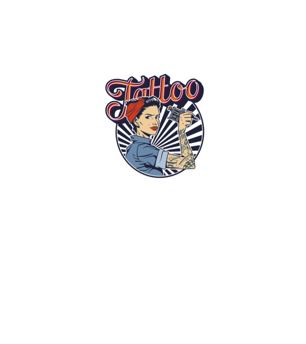 Tattoo minta szürke pólón