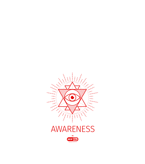 Awareness by RedPill REALITY minta fekete pólón