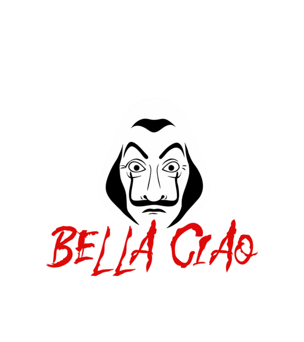Bella_Ciao_vectorized minta fehér pólón