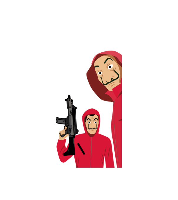 Money-Heist-Outfit-Transparent-File_vectorized minta fehér pólón