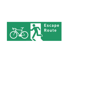 Escape Route minta fekete pólón
