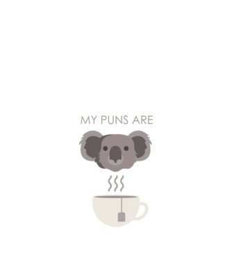 my puns are minta fekete pólón