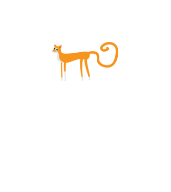 Cuki cica narancs minta fekete pólón