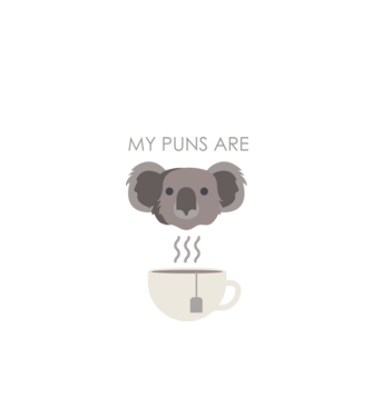 my puns are minta fekete pólón