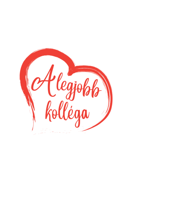 A legjobb kolléga minta fehér pólón