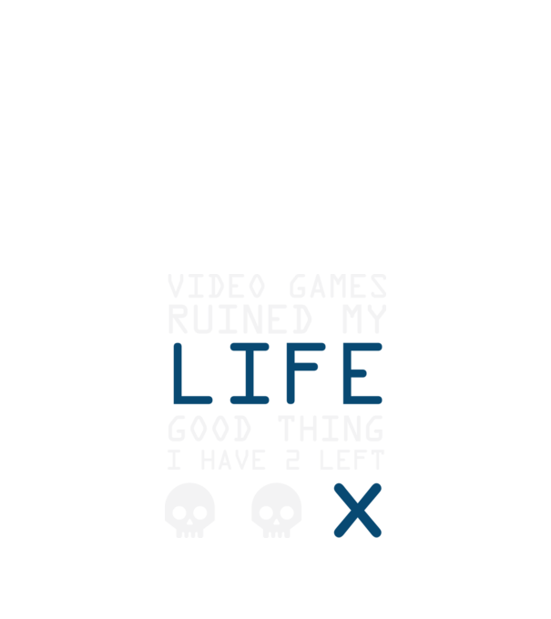 video games minta királykék pólón